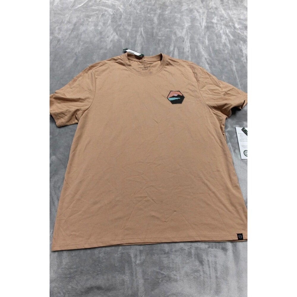 Threads 4 Thought Men's Brown XL Soft Wash Lost In Wonder Tee Shirt NWT